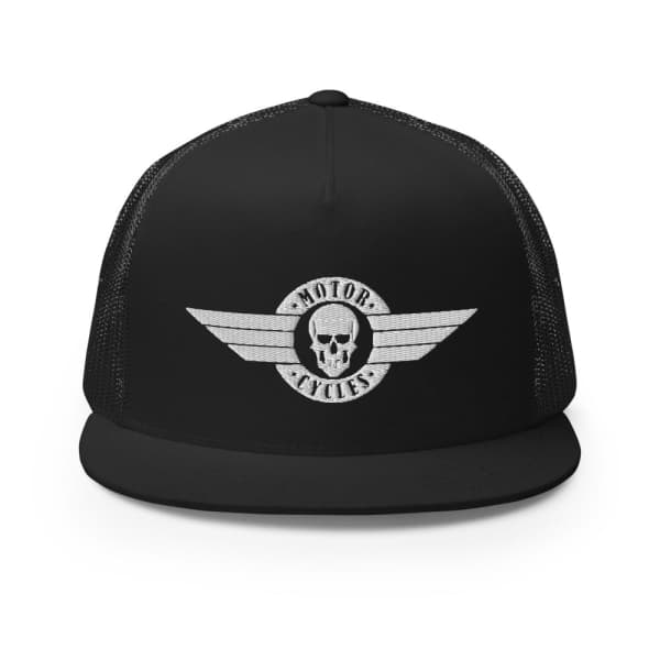 Biker Skull Trucker Cap