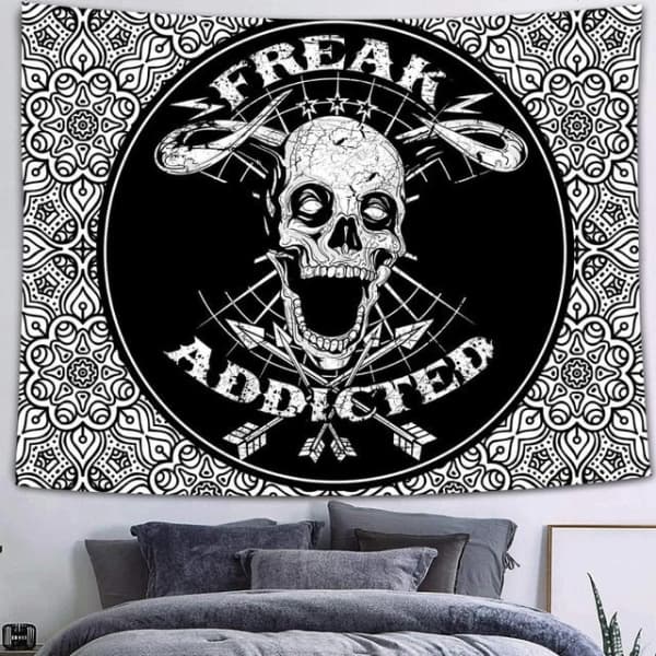 Crazy Skull Tapestry