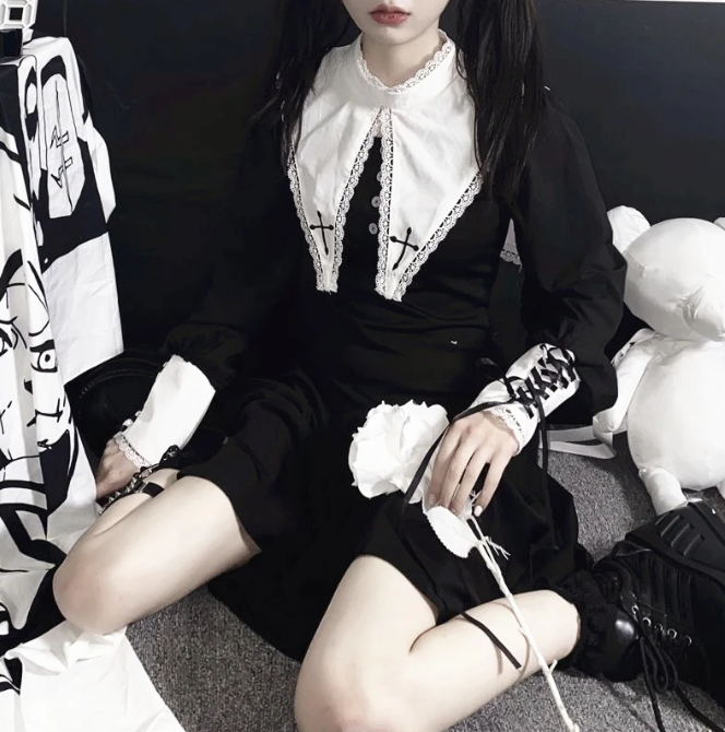 ワンピース IMVAL / Gothic Maid Dress IMVAL / Gothic Maid Dress - QOOZA