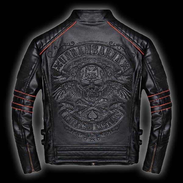 American Custom (Skull Leather Jacket) CrewSkull®