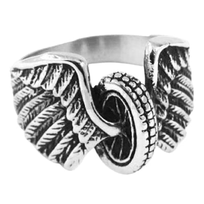 Angel wings ring