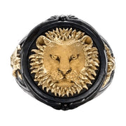 Black & Gold Lion Ring