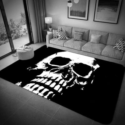 Black Skull Carpet