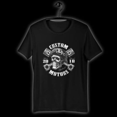 Custom Motors (Biker Skull Shirt)