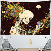 Digital Skull Tapestry