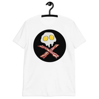 Eggs and Bacon Skull and Crossbones T Shirt