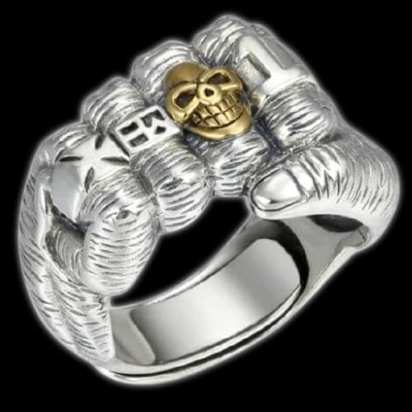Red Fist Rings Fist Ring - CrewSkull®