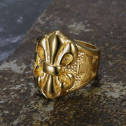 Gold Fleur De Lis Ring