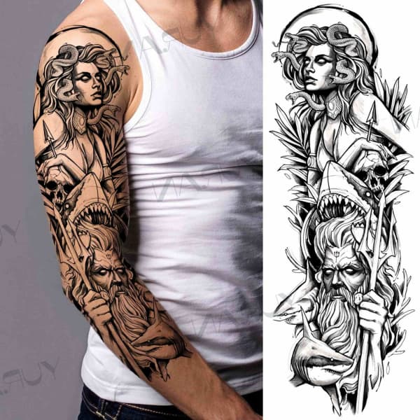Kevin Rosenkjær Tattoos - Atlas from greek mythology 🌩 #tattoo #ink #atlas  #greekmythology #tattoosleeve #tattoorealistic #greekmythologytattoo  #bnginksociety #blackandgreytattoo #bng #armtattoo  #cheyenne_tattooequipment | Facebook
