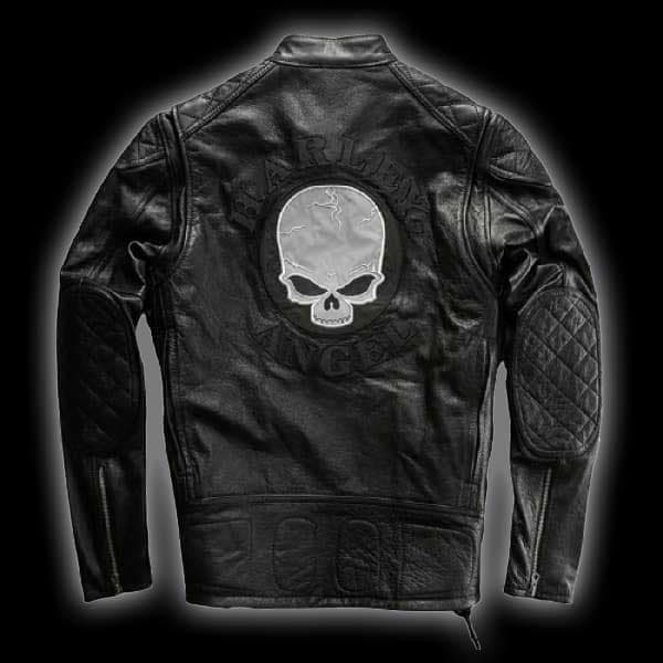 Leather Jacket with Skull