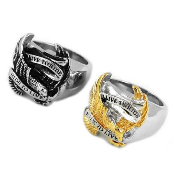 Live to Ride Biker Ring