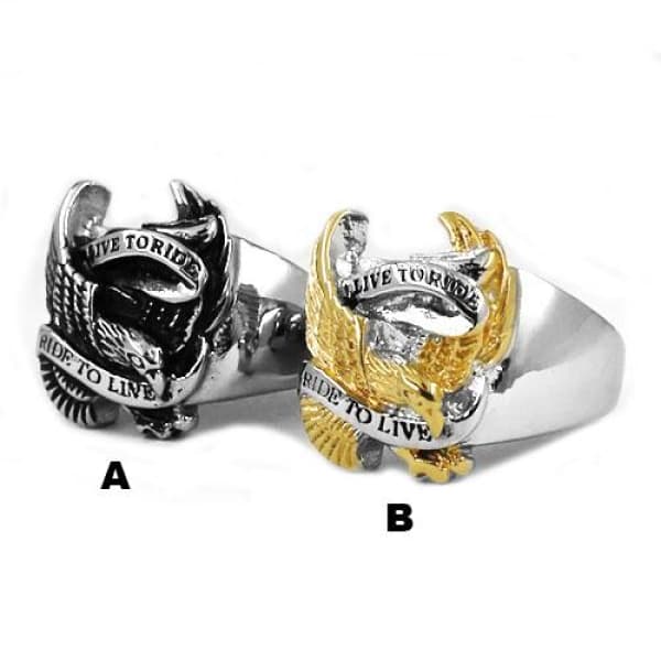 Live to Ride Biker Ring
