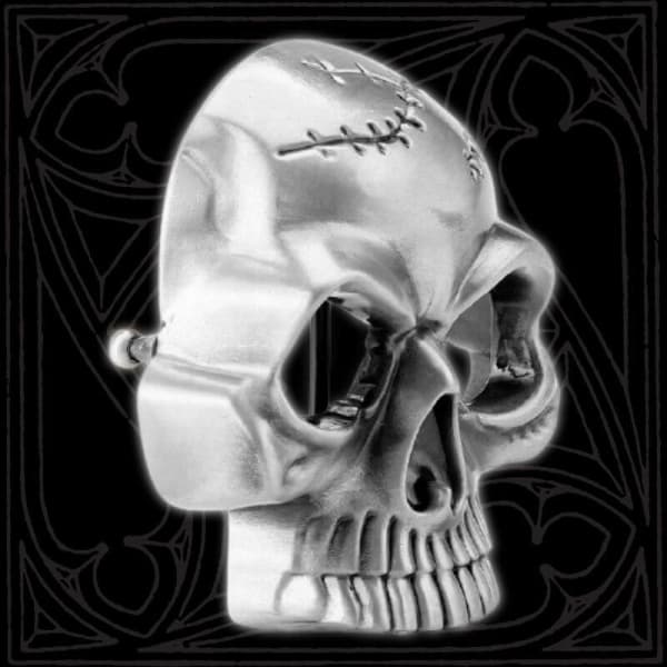 mens skull belt