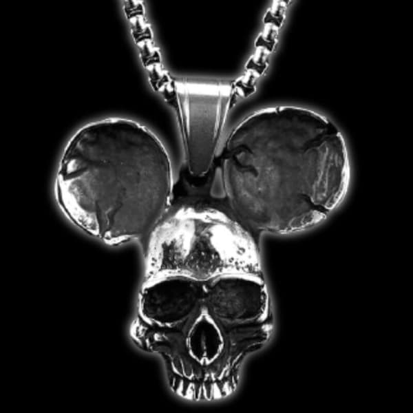 Mickey Mouse Skull Necklace