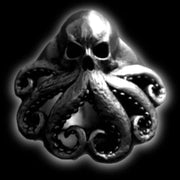 Octopus Skull Punk Ring