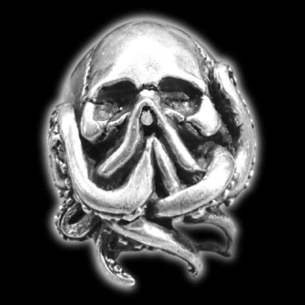 Octopus skull ring