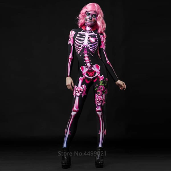 Pink Skeleton Costume