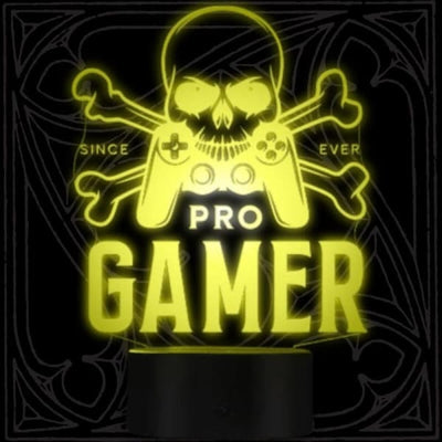 Pro Gamer Skull Lamp