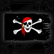 Red Pirate Flag