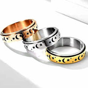 Silver and Gold Spinner Rings