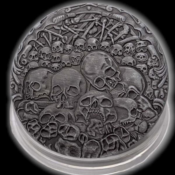 Silver Skull Coin