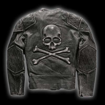 Skull and Crossbones Leather Jacket