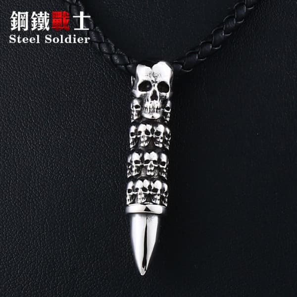 Skull Bullet Necklace