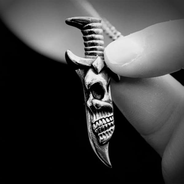 Skull Dagger Necklace