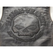 Skull Leather Jacket for Biker (Glow in the Dark)