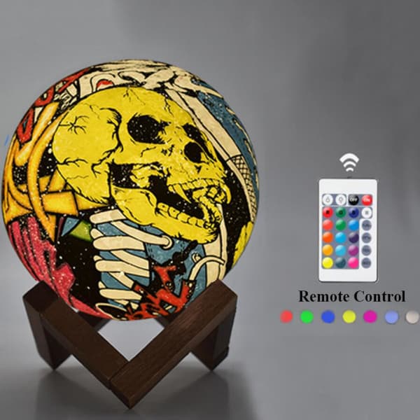 Skull Moon Lamp