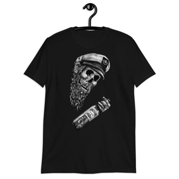 Skull with Beard T Shirt