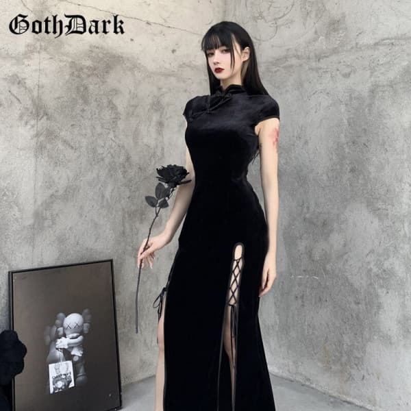 Vintage Gothic Dress - CrewSkull Vintage Gothic Dress - CrewSkull
